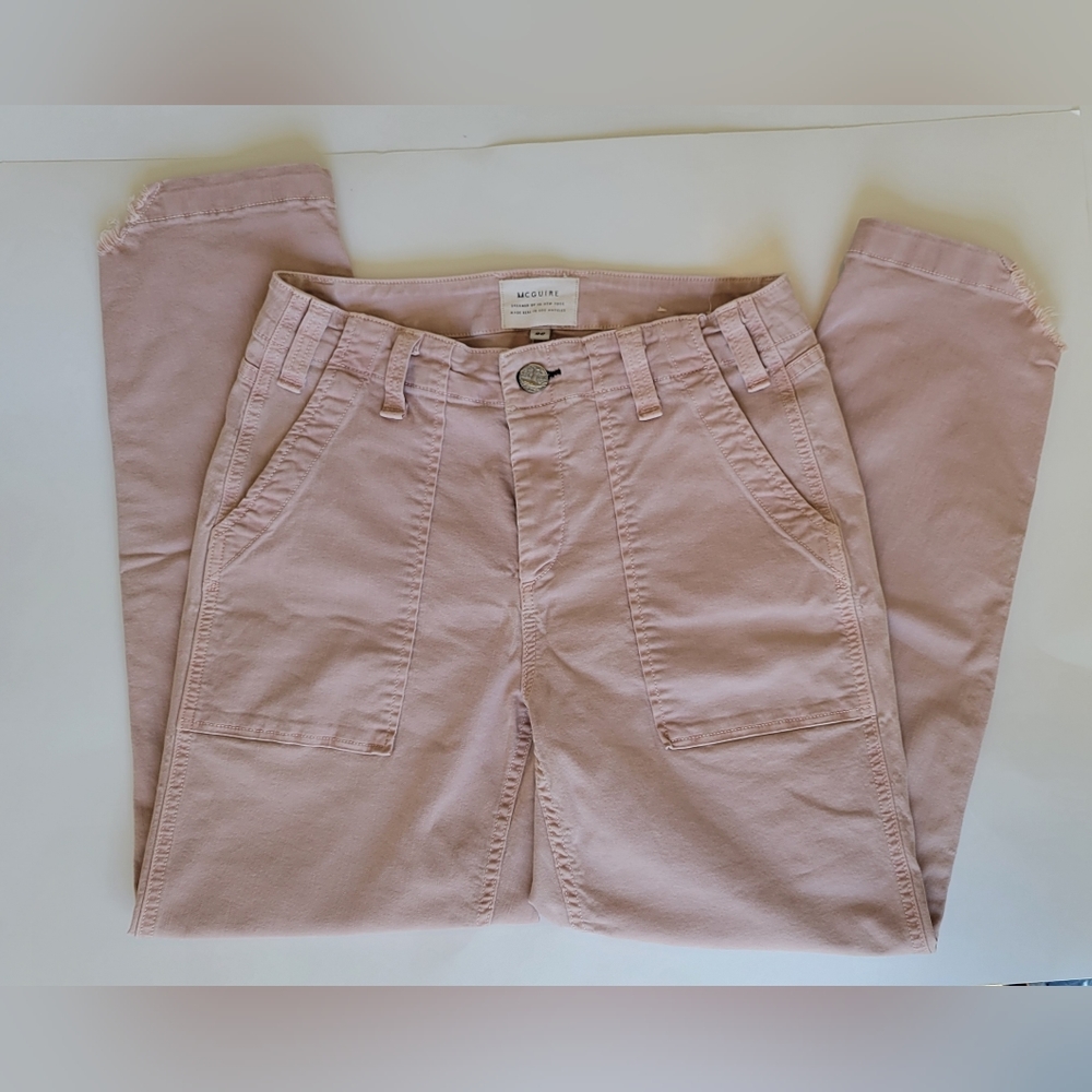 MCGUIRE JEANS Ash Rose Pink Utility Pants